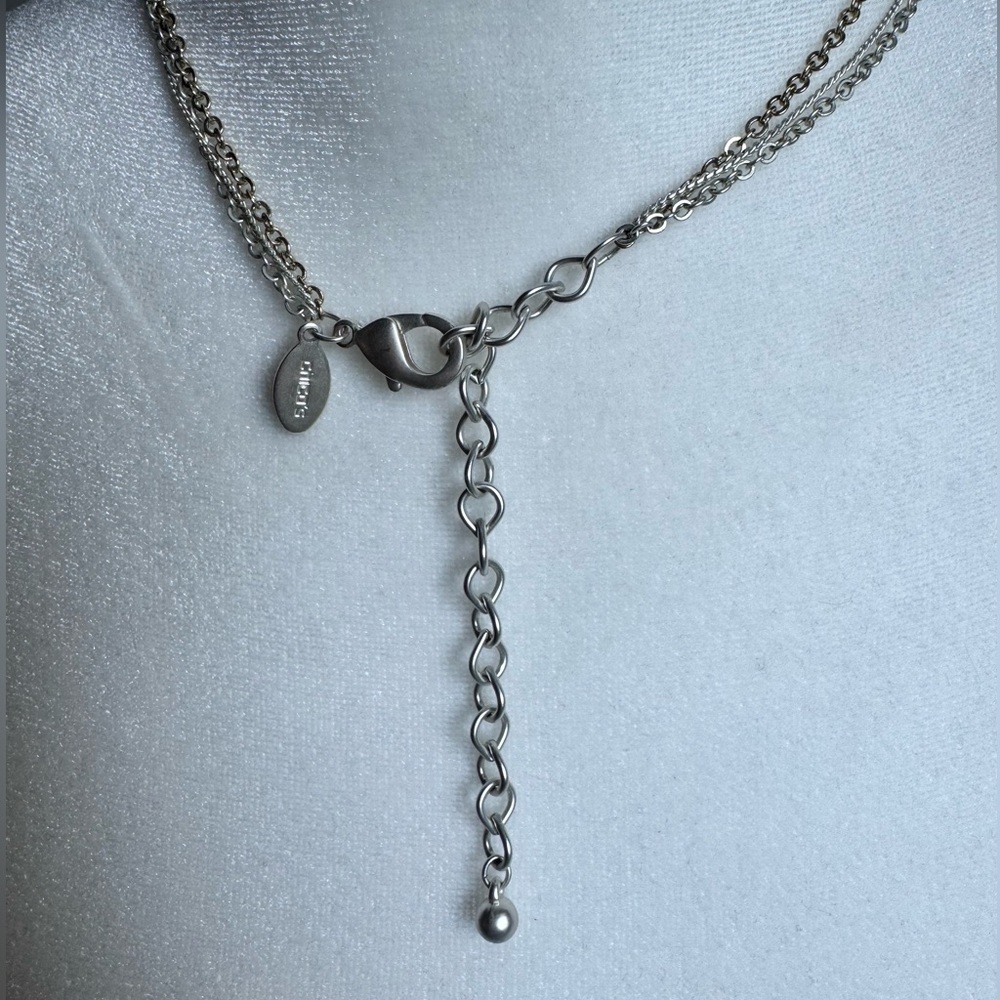 Chico’s Silver and Gold Necklace and Earring Set - Picture 5 of 5